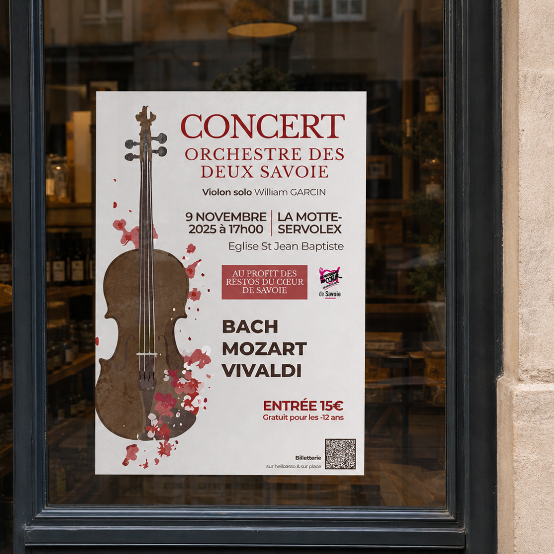 Création d'affiche événementielle et de supports de communication imprimés à Lyon, Chambéry et Nice.